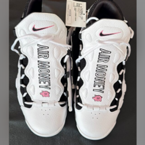 NIKE エアモアマネー ホワイトブラックコーラルチョークAJ2998-101