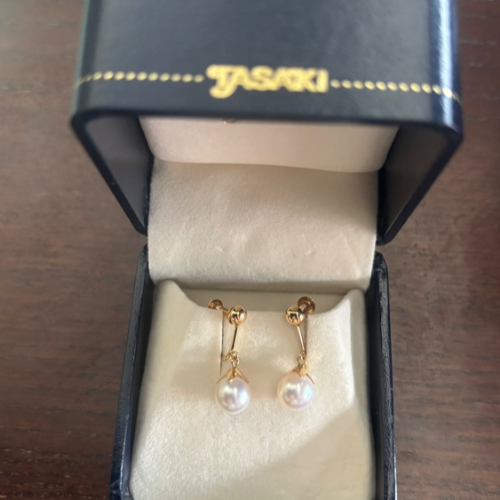 TASAKIタサキイヤリングパールGREEBER本真珠 K18金