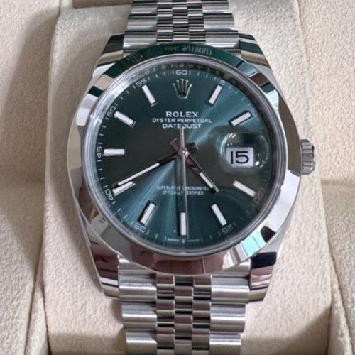 ロレックス デイトジャスト41mm 126300 アズーロブルー