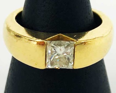 K18リング RD1.07ct