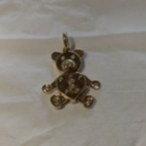 ポメラートくまペンダントトップ１８金