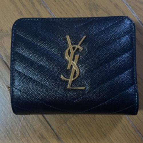 サンローラン モノグラムコンパクトジップアラウンドウォレット