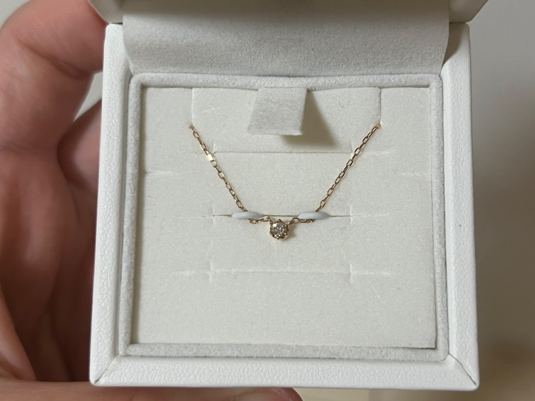 K18ピンクゴールドネックレス