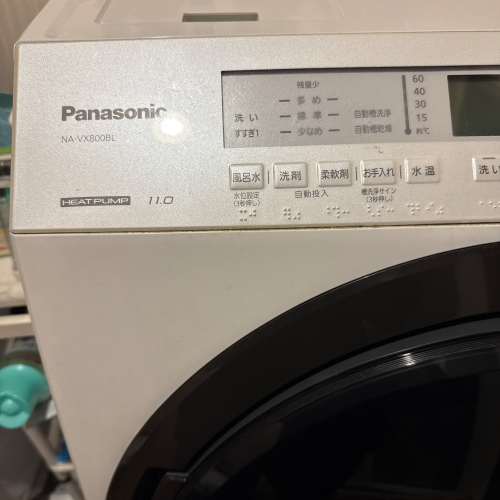 パナソニック ドラム式洗濯機 NA-VX800BL