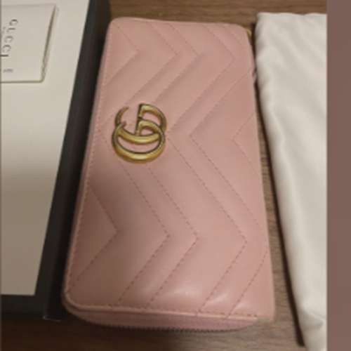 グッチ　マーモント　ラウンドファスナー