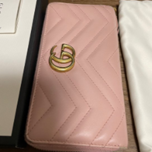 グッチ　マーモント　ラウンドファスナー