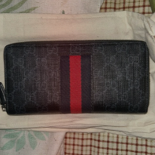 長財布ラウンドファスナー メンズ ブランド GUCCI GGスプリーム ジップア