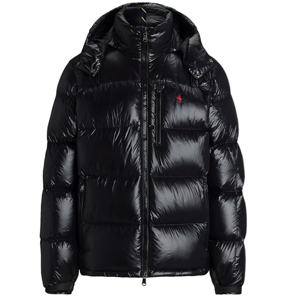 Glossy ロゴ ダウンジャケット