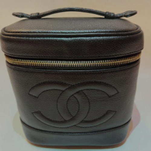 キャビアスキンバニティバッグ