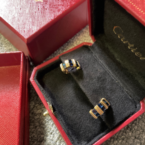 カルティエ ピアス 18金