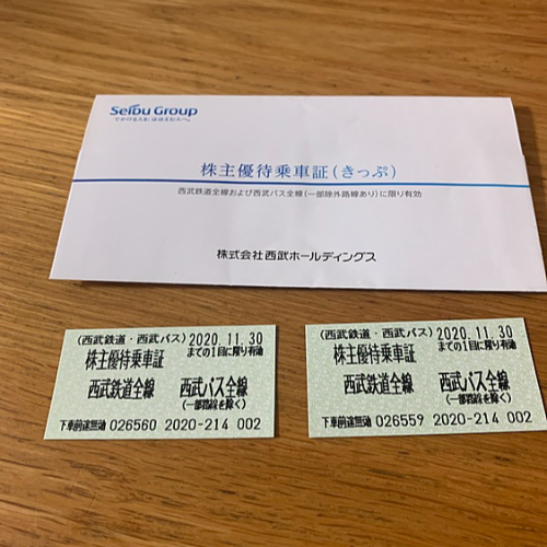 株主優待乗車証 西武鉄道全線 西武バス全線