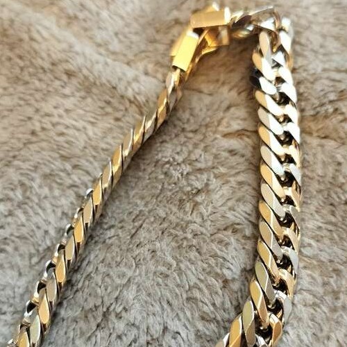 田中貴金属k18＆pt850ブレスレット