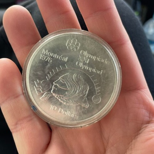 1976年 カナダ Montrealモントリオールオリンピック記念銀貨