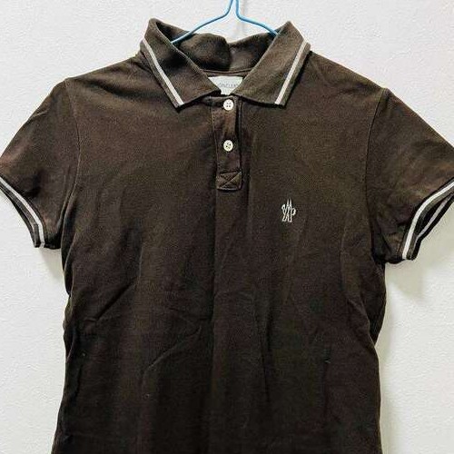 MONCLER モンクレール ポロシャツ ブラウン レディース 半袖