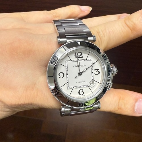 カルティエ パシャ カルティエ CARTIER W31080M7 パシャ シータイマー デイト 自動巻き メンズ _894266