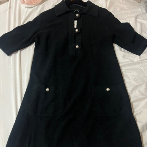 シャネル ココマーク コットン×ナイロン ワンピース