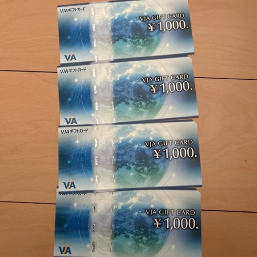 VJAギフトカード1000円 4枚