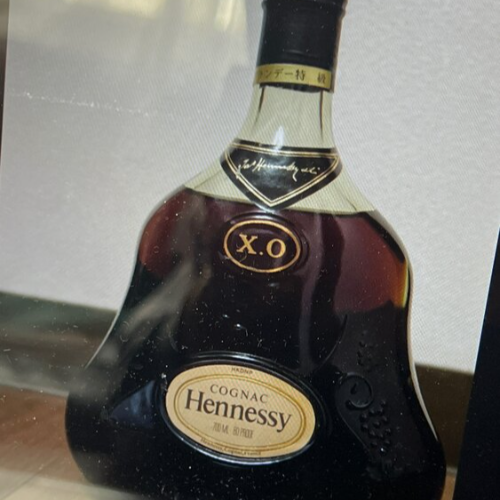 ヘネシーXOグリーンボトル金キャップ