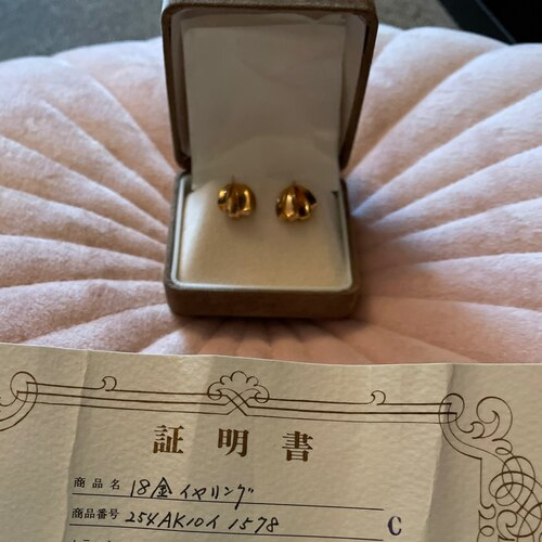 18金イヤリング