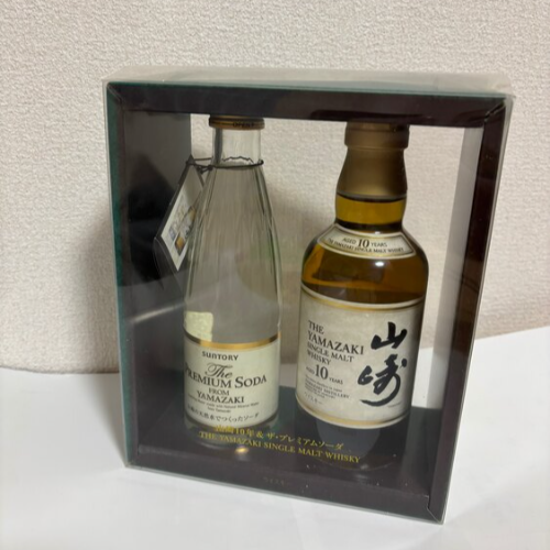 山崎10年350mlとプレミアムソーダのセット