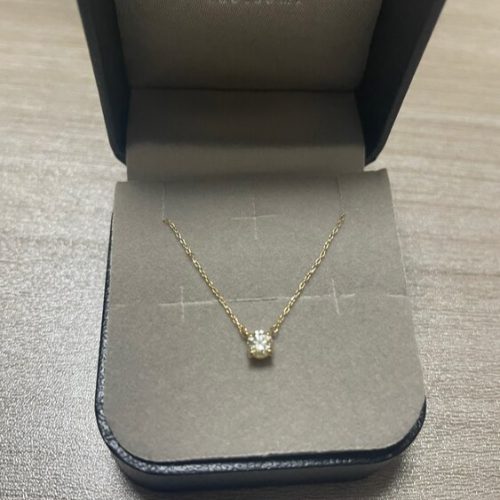 K18イエローゴールドダイヤモンドネックレス