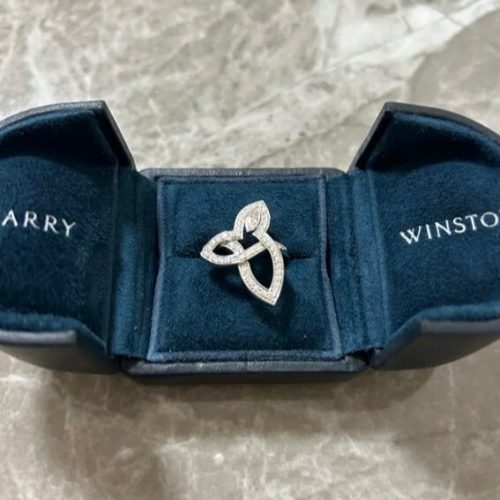 ハリーウィンストン　リリークラスターリング