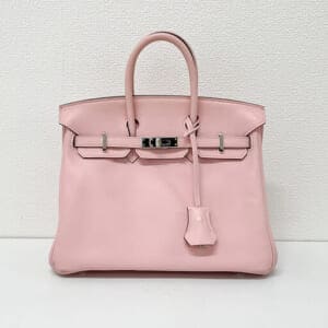 エルメス バーキン25 ピンク シルバー金具 中古品