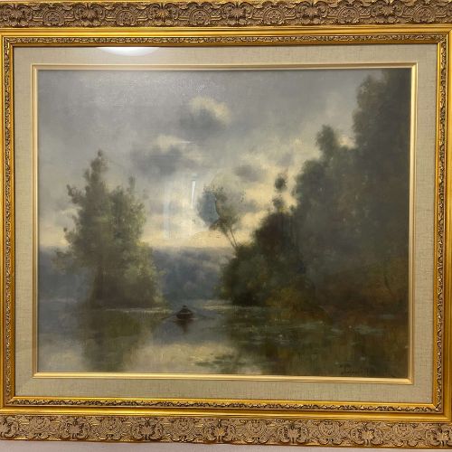 水辺の風景(ボート)