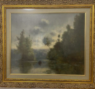 水辺の風景(ボート)