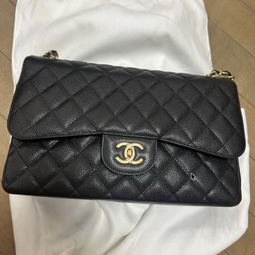 マトラッセ 30 ブラック キャビア YG金具