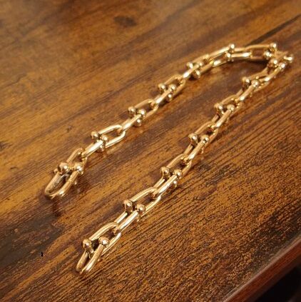 60153077ティファニーハードウェアスモールブレスレットYG