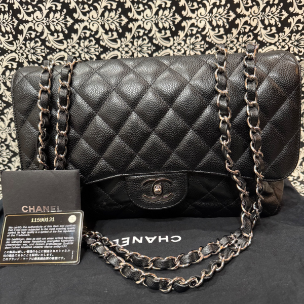 シャネル デカマトラッセ キャビアスキン