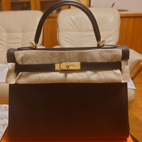 ケリー32 ゴールド金具 バレニア エヴァンヌ Ｕ刻印