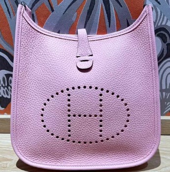 エルメス エヴリン3 23 ローズサクラ トリヨンクレマンス シルバー金具 G刻印