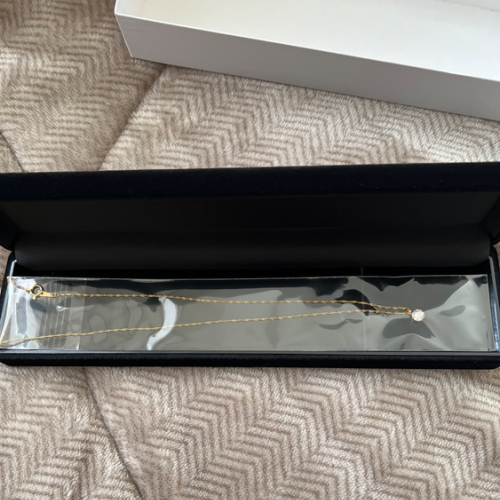 24Ｋネックレス　0.6カラットダイヤモンド