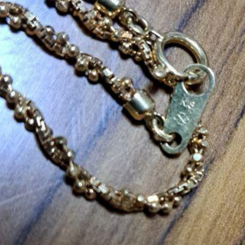 18金 カットボールチェーンネックレス 8g 52cm ジュエリーマキ