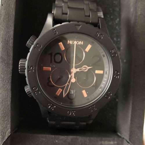 [ニクソン]NIXON 38-20 CHRONO ALL BLACK ROSE