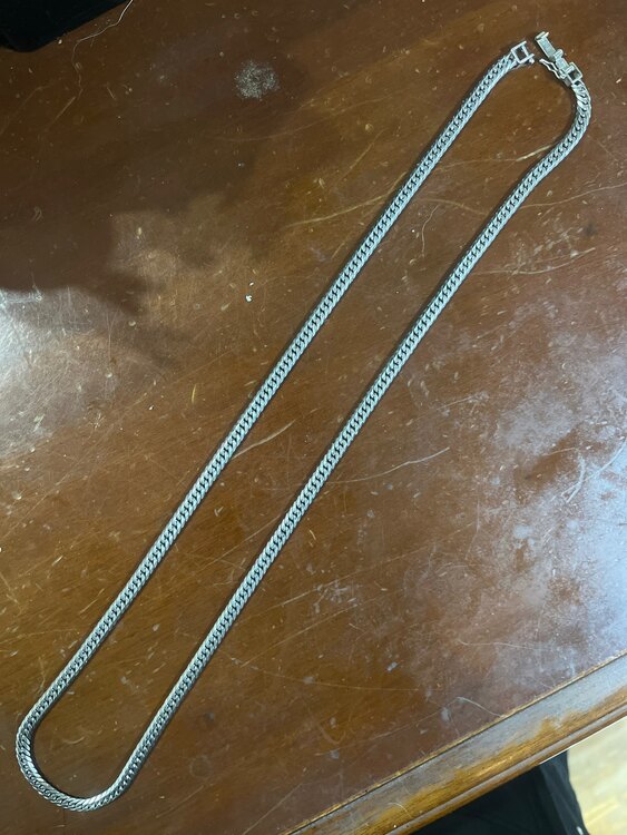 Pt850 喜平 6面 Wカット ネックレス 50g 60cm プラチナ 850