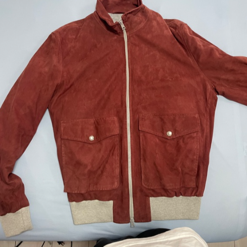 BARBA スエードボンバージャケット