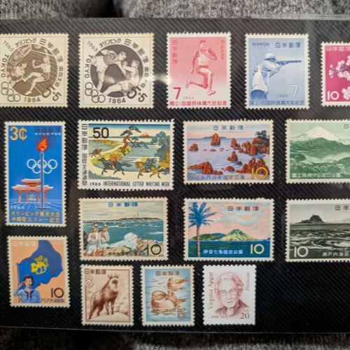 切手バラ100数枚、記念シート、お年玉切手シート数枚