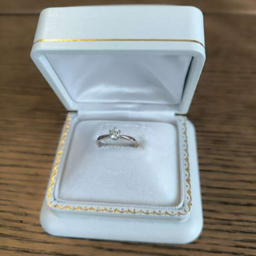 Pt900 ダイヤモンドリング Eカラー vvs2.トリプルEX