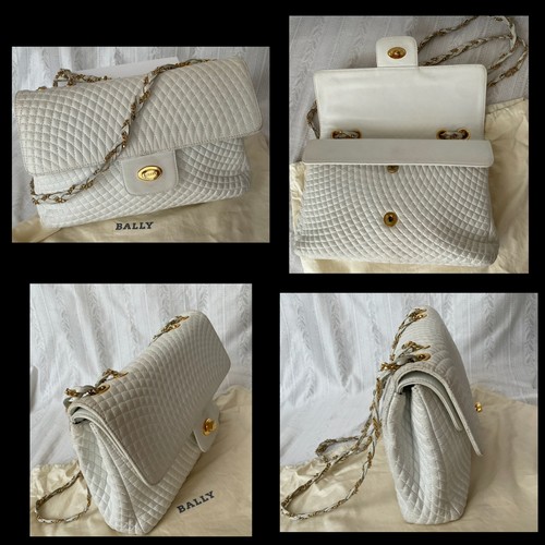 BALLY ショルダーバッグ キルティング オフホワイト