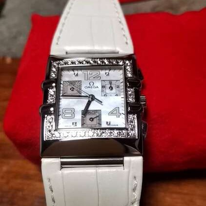 コンステレーションダイヤベゼルシェルクロノグラフ