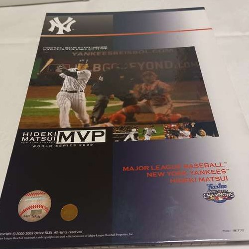 松井秀喜ワールドシリーズMVP受賞記念フレーム切手　2009