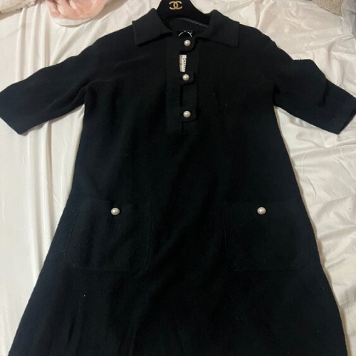 シャネル ココマーク コットン×ナイロン ワンピース