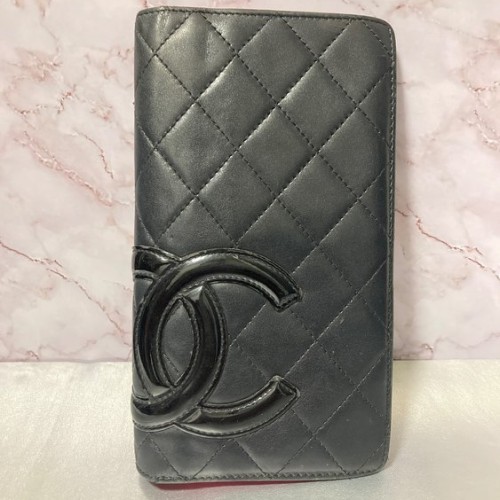 CHANEL カンボンライン 長財布
