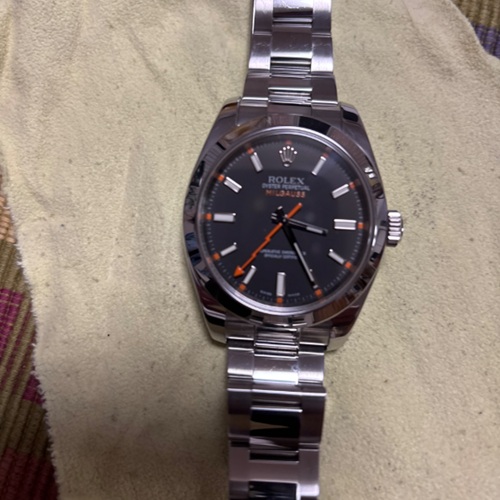 ミルガウス116640ブラック文字盤