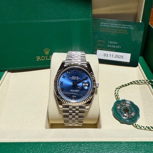 デイトジャスト41アズーロブルー