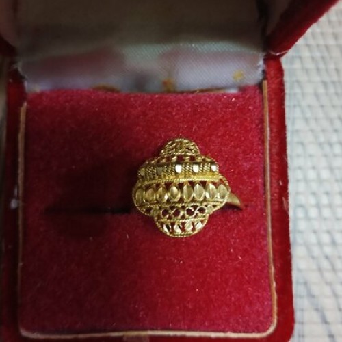 K14 指輪 エジプトっぽいデザイン