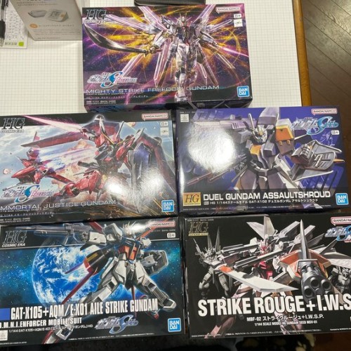 ガンプラHG SEED系五種まとめて